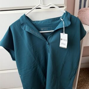 Figs Women's Caribbean Blue Rafaela Top